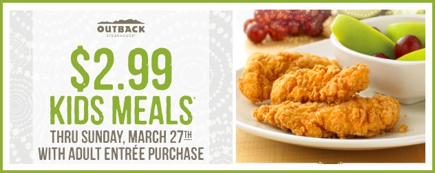 Outback Kids meal offer