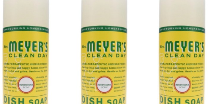 Amazon: Mrs. Meyer’s Clean Day Dish Soap Only $2.40 Per Bottle Shipped