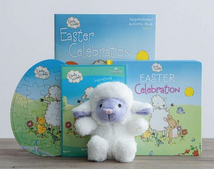 Really Woolly Easter Book, Activity Set & Lamb Plush Gift Set