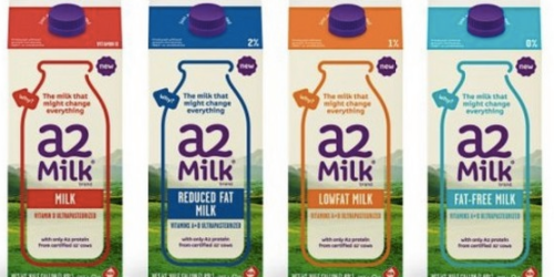 Rare $2/1 a2 Milk Half Gallon Coupon = FREE Milk at Whole Foods Market After Cash Back