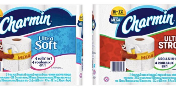 Target: Charmin Ultra Mega Rolls 18-ct ONLY $11.99 Each Shipped (= 17¢ Per Single Roll)