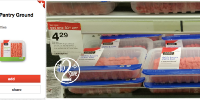 Target: Market Pantry All-Natural Ground Beef 1-Pound Packages ONLY $2.80 Each