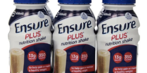Amazon: *FOUR* Ensure Plus Nutrition Vanilla Shake 6-Count Packs Only $4.75 Shipped