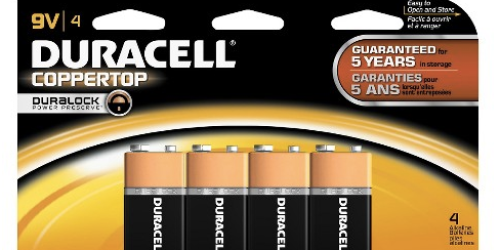 Target: 4 Count Pack of Duracell Coppertop 9V Batteries ONLY $5.98 (Regularly $11.99)