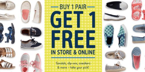 Carter’s & OshKosh: Buy 1 Get 1 FREE Shoes