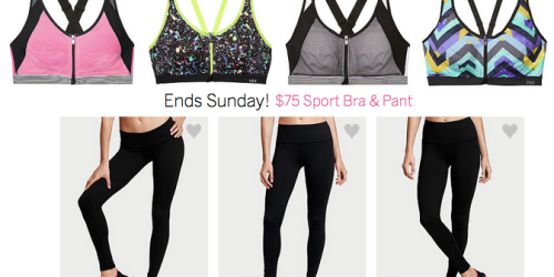 Victoria’s Secret: Sport Bra, Sport Pant AND Rewards Card $75 Shipped (Today Only)
