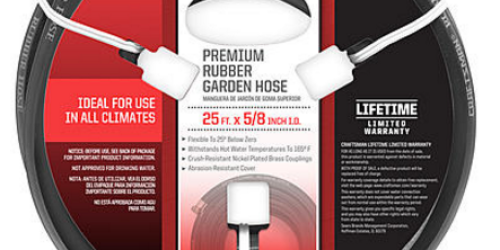 Sears: Craftsman 5/8″ x 25 ft. Heavy Duty Hose ONLY $11.99 (Regularly $24.99)