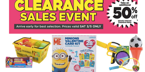 Dollar General: Extra 50% Off Clearance Event (March 5th Only)