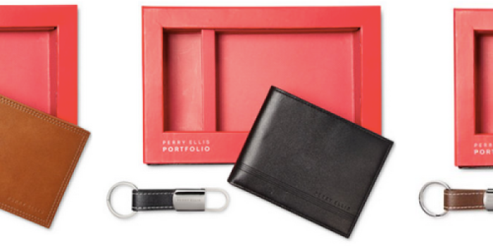 Macy’s.com: Perry Ellis Leather Wallet & Fob Key Chain Gift Set ONLY $7.99 (Regularly $45)