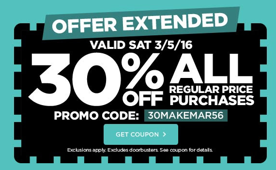 Michaels: 30% Off All Regular Price Purchases Coupon (Today Only) + More
