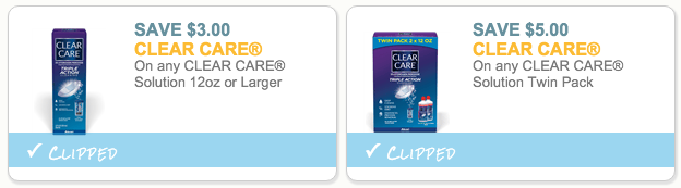 Clear Care coupons