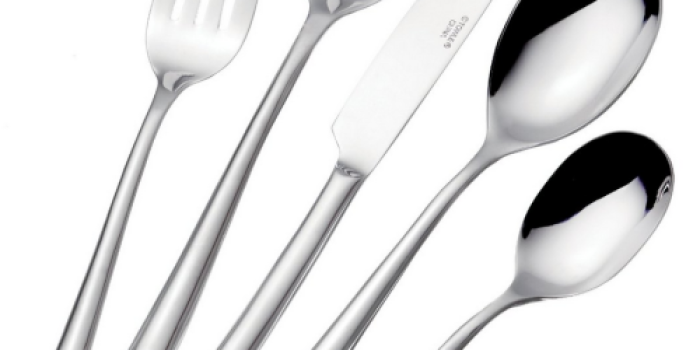 Amazon: Towle Living Wave 20-Piece Stainless Steel Flatware Set Only $17.98 (Best Price!)