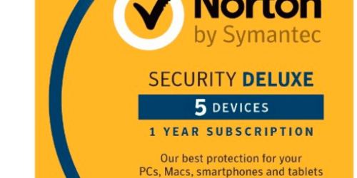 Amazon: Norton Security Deluxe Version Only $19.99 (PC/Mac Download for 5 Devices)