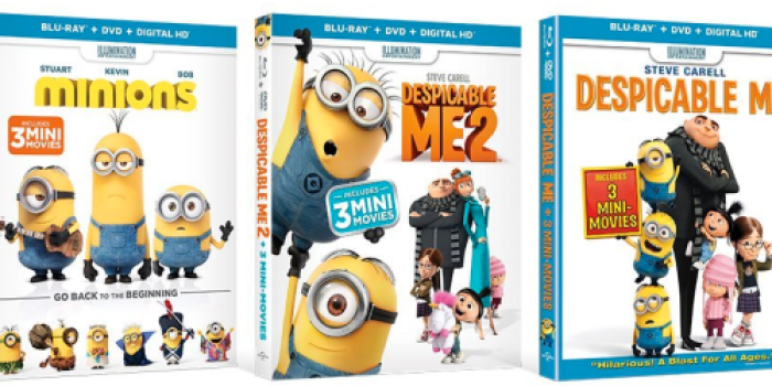 Amazon: Despicable Me, Despicable Me 2 and Minions Blu-ray Bundle Only $23.99 (Reg. $88.94)