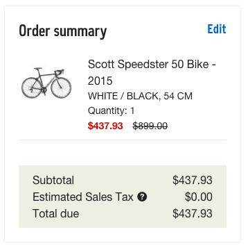 Scott Speedster 50 Bike REI deal