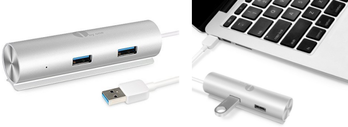 1byone SuperSpeed Aluminum USB 4-Port Hub