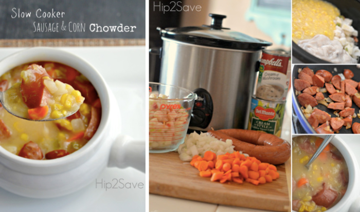 Slow Cooker Sausage & Corn Chowder Recipe