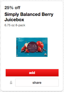 Simply Balanced Berry Juicebox Target Cartwheel offer