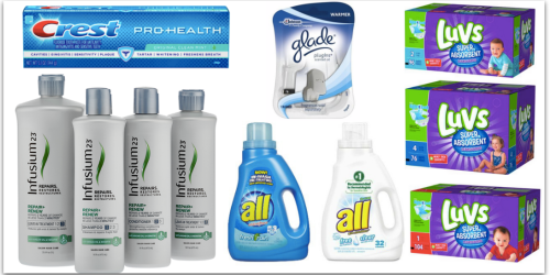 Top Coupons to Print Now (All Detergent, Infusium, Luvs, Glade & Crest)