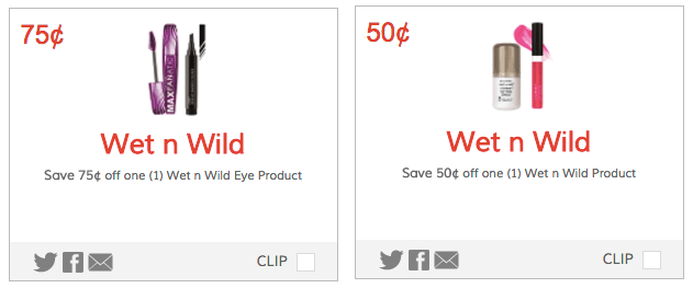Wet n Wild coupons