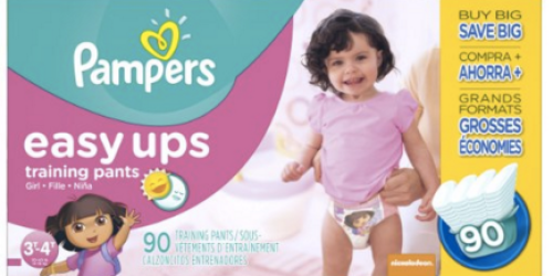 Amazon Family: Pampers Easy Ups 90 Count Pack Only $20.98 Shipped