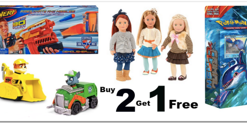 Target.com: Buy 2 Get 1 FREE Our Generation, Pokemon Trading Cards, NERF & More