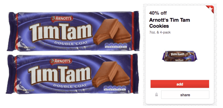 Target: Arnott’s Tim Tam Cookies Only $1.30 Each