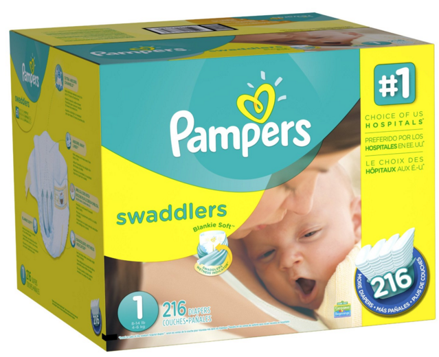 Amazon Family Pampers Swaddlers Size 1 Diapers 26.43 Shipped (13.6¢ Per Diaper)