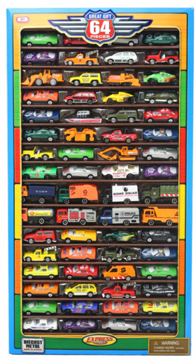 Express Wheels 64 Piece Die-Cast Vehicle Set