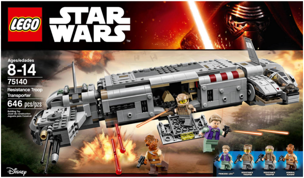 lego star wars resistance troop transporter