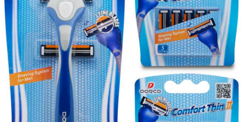 Dorco Comfort Thin Combo Sets ONLY $6.75 (Includes Razor AND 12 Cartridges)