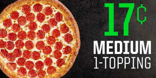 Pizza Hut: 17¢ Medium Pizza w/ Large Pizza Purchase (Valid Today and Tomorrow Only)