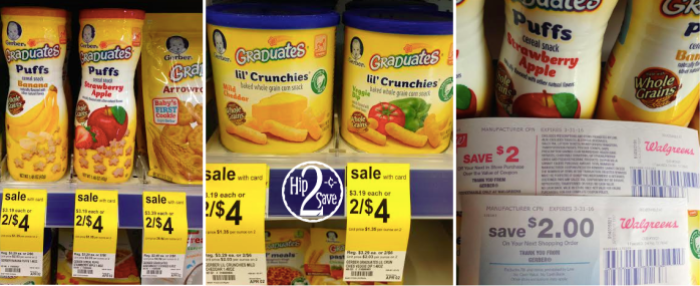 Walgreens: Gerber Graduates Puffs or Lil' Crunchies ONLY $1