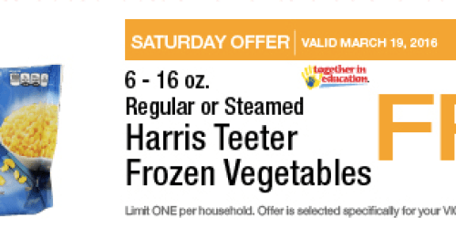 Harris Teeter e-VIC Members: FREE Bag of Frozen Vegetables (Today Only)
