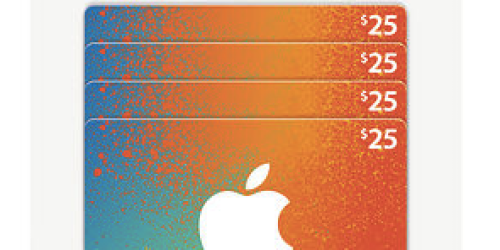BJ’s Wholesale Club: FOUR $25 iTunes Gift Cards Only $84.99 Shipped
