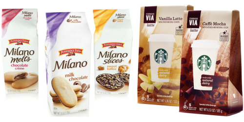 Target: 3 Starbucks VIA Packs & 3 Pepperidge Farm Milano Cookies Only $7.68