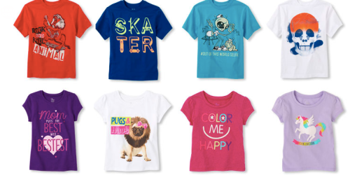 The Children’s Place: ALL Clearance $4.99 & Under + Extra 25% Off = $1.49 Tees