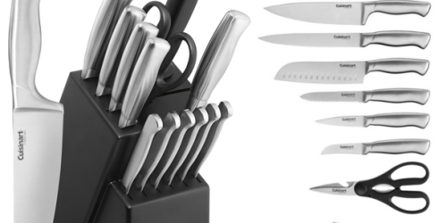 Cuisinart 15-Piece Stainless Steel Cutlery Block Set Only $49 Shipped (Regularly $130)