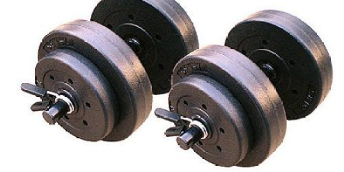 Walmart: Gold’s Gym Vinyl 40-Pound Dumbbell Set & Weightlifting Gloves Only $16.27