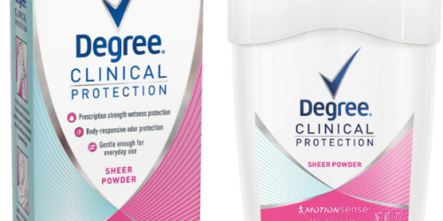 Amazon: Degree Clinical Deodorant ONLY $4.05 Shipped
