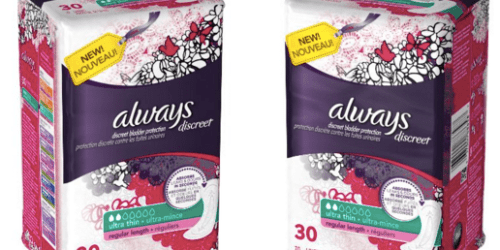 Amazon: Always Discreet Ultra Thin 30-Count Package Only $1.60 Shipped (Regularly $4.84)