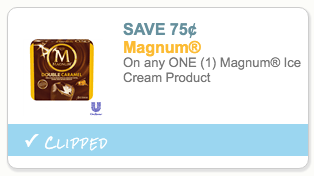 Magnum Ice Cream coupon