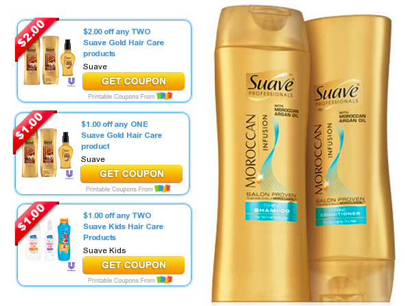 3 New Suave Hair Care Product Coupons