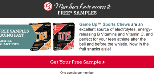 FREE Game Up Sports Chews Sample for Select Betty Crocker Members (Check Inbox)