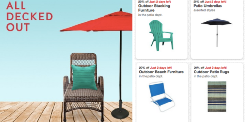 New Target Cartwheel Offers: 20% Off Patio Umbrellas, Rugs, Planters, Furniture & More