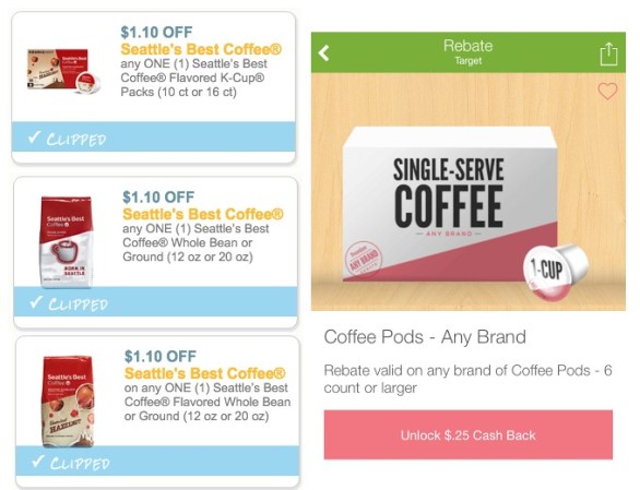 Seattle's Best Coffee coupons and Ibotta offer