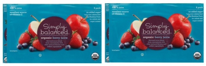 Simply Balanced Berry Juicebox 8 packs