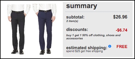 Target Men's Suit Pants deal