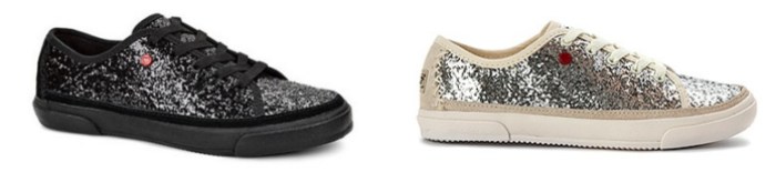 UGG Kids Girl's Lace-Up Glitter Shoes