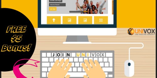 Univox: Share Opinions & Earn PayPal, Amazon or Visa Gift Cards (+ Free $5 Signup Bonus)